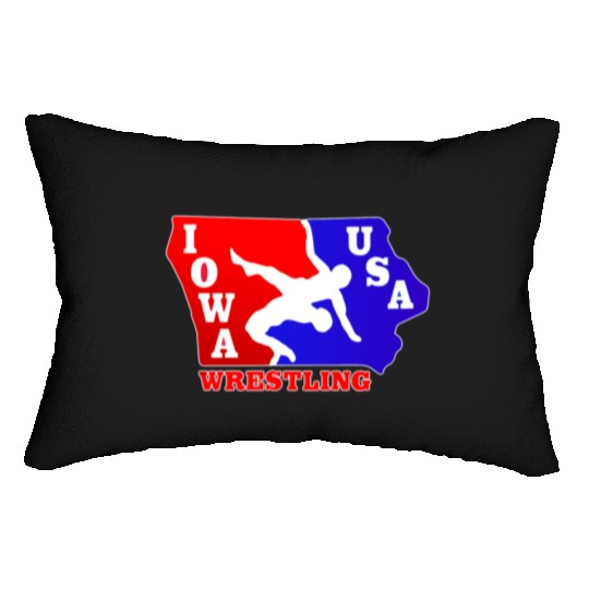 Iowa Team USA Wrestling Lumbar Pillows