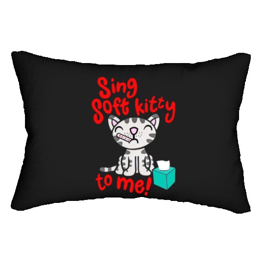 Theory Sing Soft Kitty Song Lumbar Pillows
