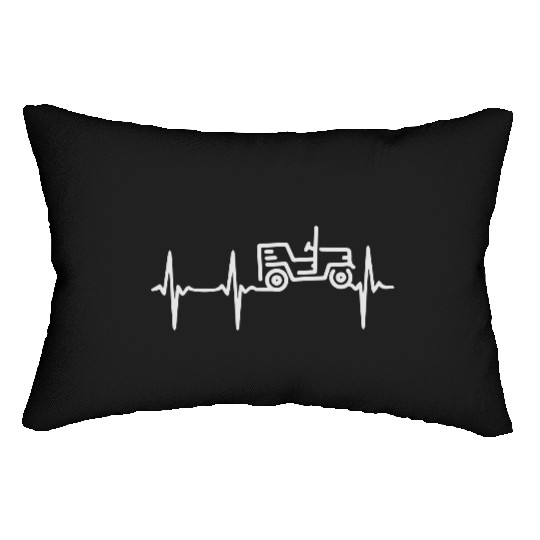 Heart Beat Jeep Lumbar Pillows