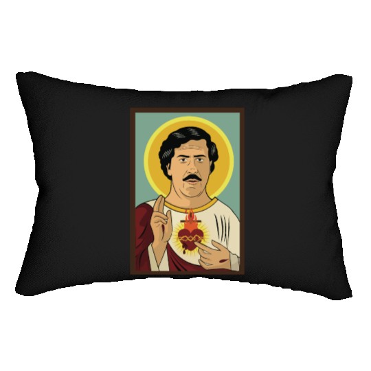 Pablo Escobar Jesus Lumbar Pillows