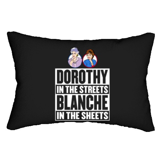 Dorothy in the street blanche in the sheet Lumbar Pillows