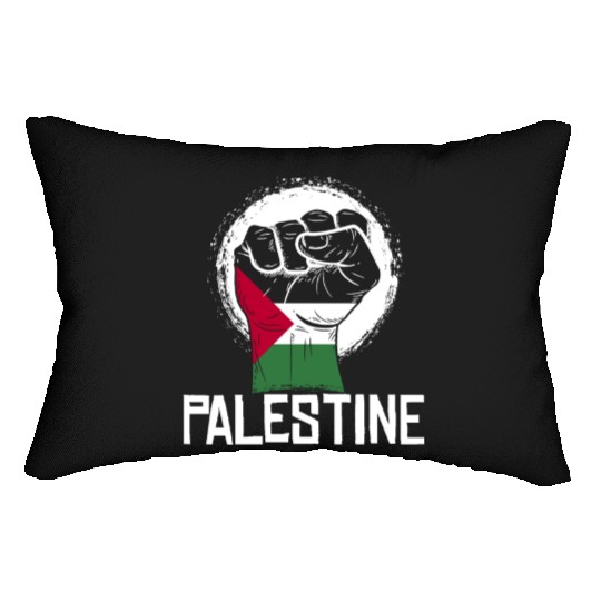 Palestine Fist Lumbar Pillows