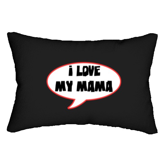 Bold Family Love Speech Bubble Design Lumbar Pillows