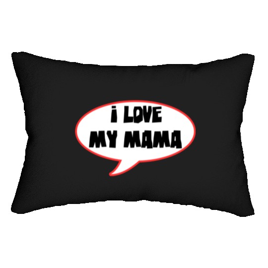 Bold Family Love Speech Bubble Design Lumbar Pillows