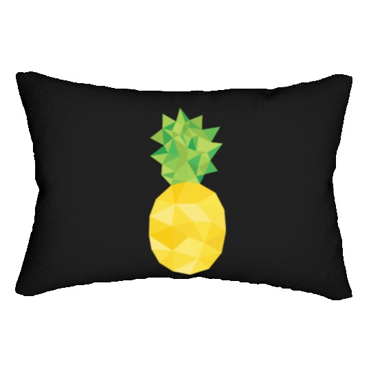 pineapple, pine apple, triangle, food Lumbar Pillows
