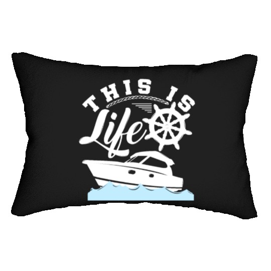 Boat Sailing Yacht Sea Onean Lumbar Pillows