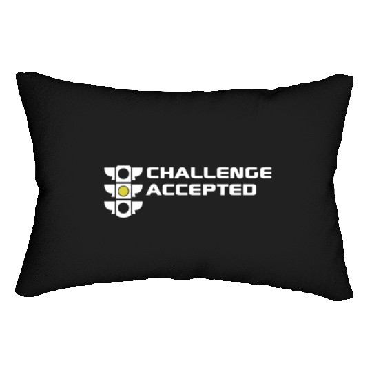 Challenge Accepted stoplight automotive mechanic c Lumbar Pillows