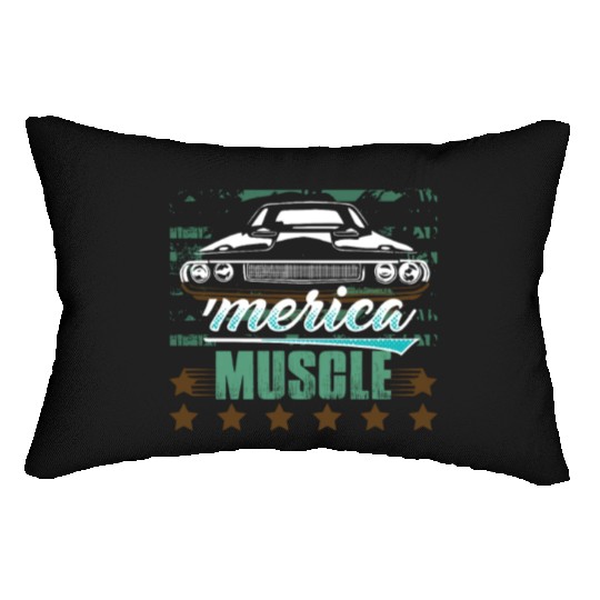 'Merica Muscle Car Lumbar Pillows