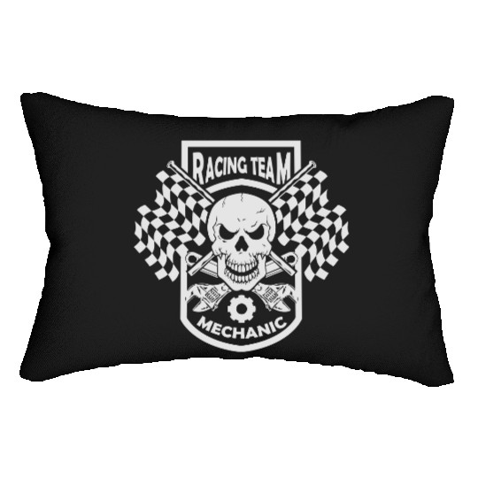 racing team mechanic Lumbar Pillows