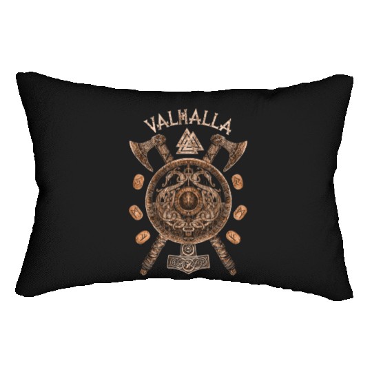 VIKINGS RISE - Valhalla Viking Shield Lumbar Pillows