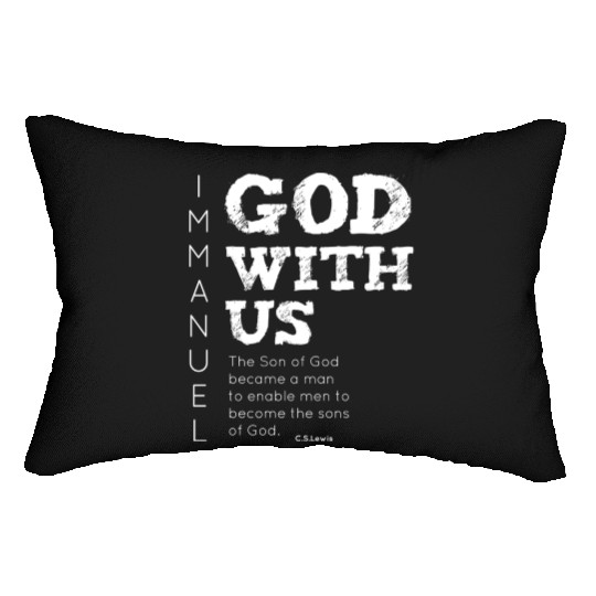 Immanuel, God with us Lumbar Pillows