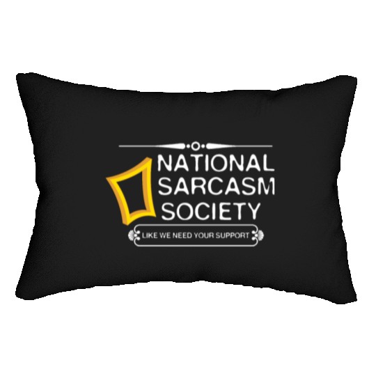 National Sarcasm Society Lumbar Pillows