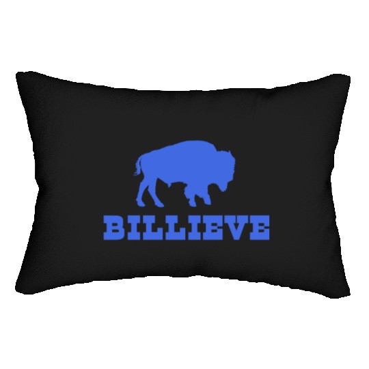Bills Mafia BillieveShirt - Buffalo Football Lumbar Pillows
