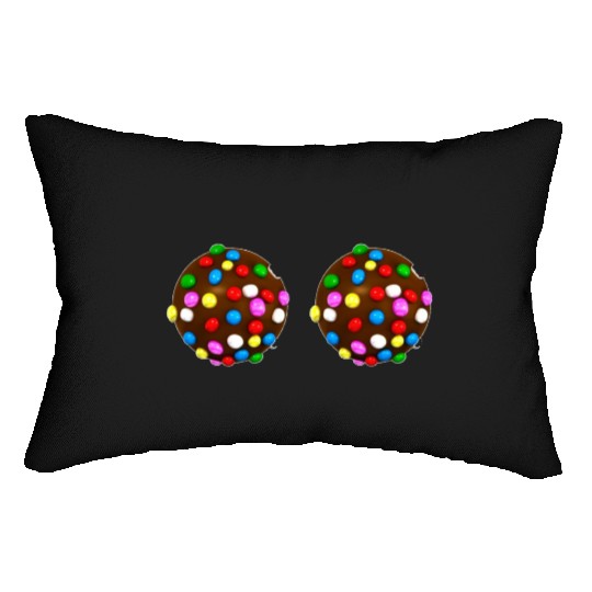 candy crush Lumbar Pillows