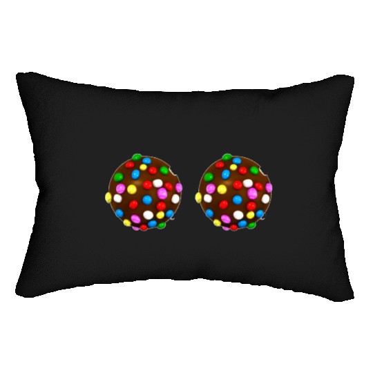 candy crush Lumbar Pillows