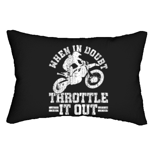Motocross - Enduro Dirt Bike Gift Lumbar Pillows