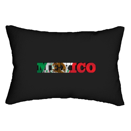 Mexico Mexican Flag Lumbar Pillows