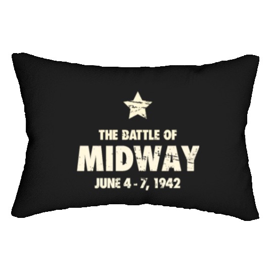 Battle Of Midway - World War 2 / WWII Lumbar Pillows