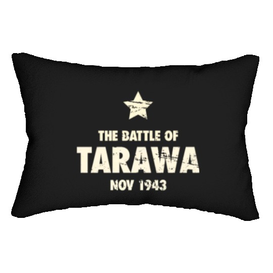 Battle Of Tarawa - World War 2 / WWII Lumbar Pillows
