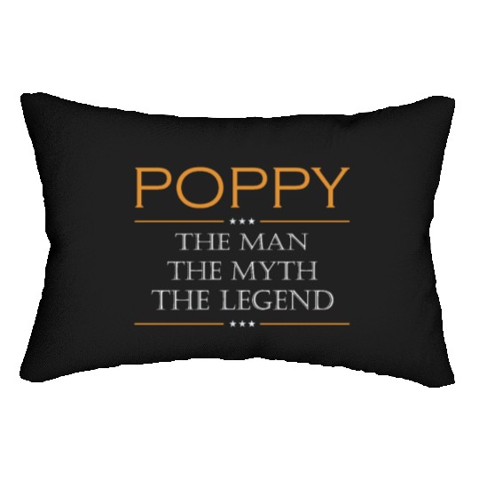 Poppy the man the myth the legend Lumbar Pillows