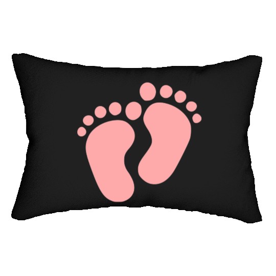 Baby Feet Pastel Pink Pregnancy Maternity Lumbar Pillows