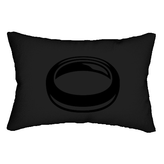 black ring jewelry beautiful expensive gold marry Lumbar Pillows