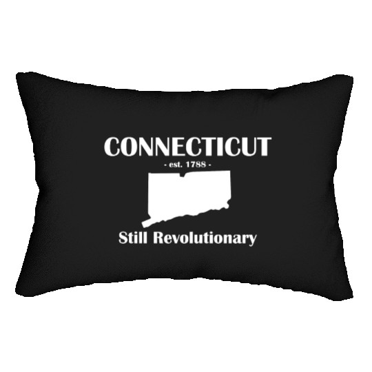connecticut est 1788 Still Revolutionary Lumbar Pillows