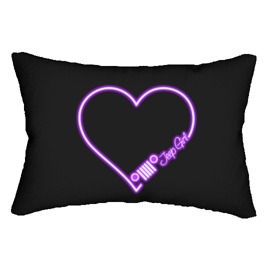 Jeep Love Purple Neon Lumbar Pillows