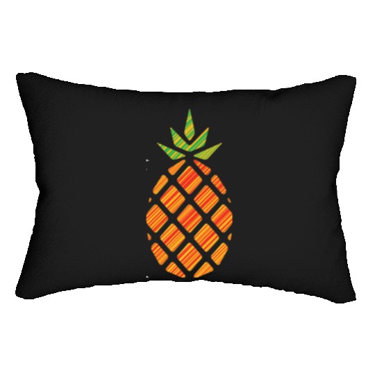 pineapple striped Lumbar Pillows