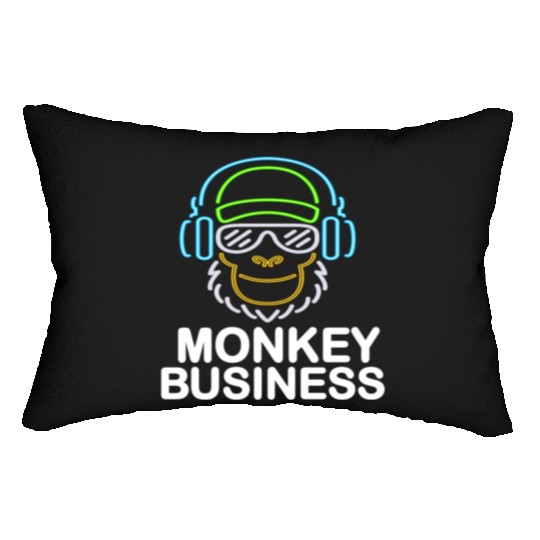 monkey business Lumbar Pillows