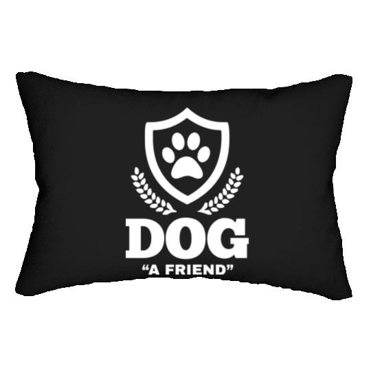 Dog A Friend Hundefreund Geschenkidea Gift Idea Lumbar Pillows