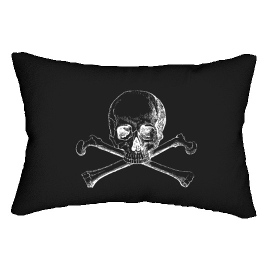 Skull and Crossbones Lumbar Pillows