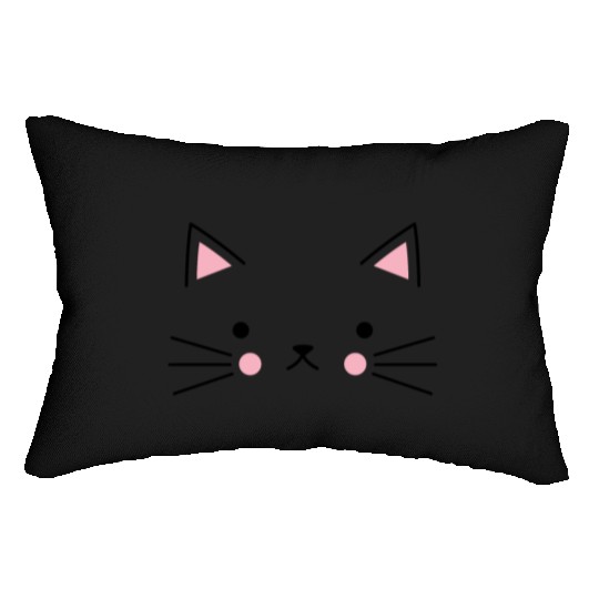 Cat Face Meow Lumbar Pillows