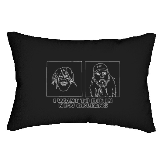 Suicide boys simple art Lumbar Pillows