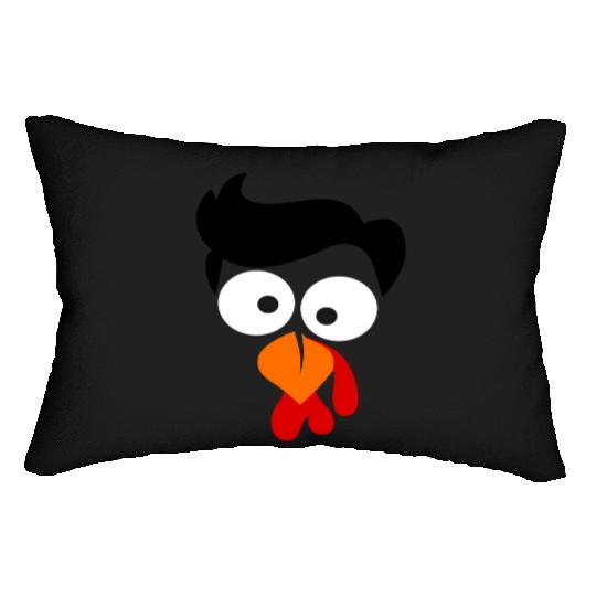Turkey Face Thanksgiving Lumbar Pillows