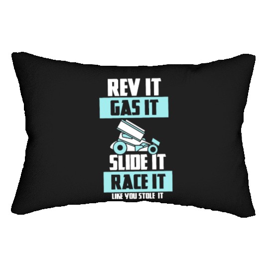 SPRINT CAR RACING GIFT: Race It Like You Stole It Lumbar Pillows