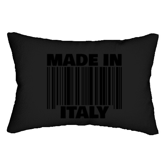 Italian Italy Italia Pride gift barcode made in Lumbar Pillows