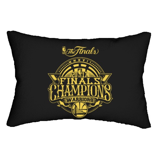 Golden State Warriors Finals Champions 2017 Lumbar Pillows