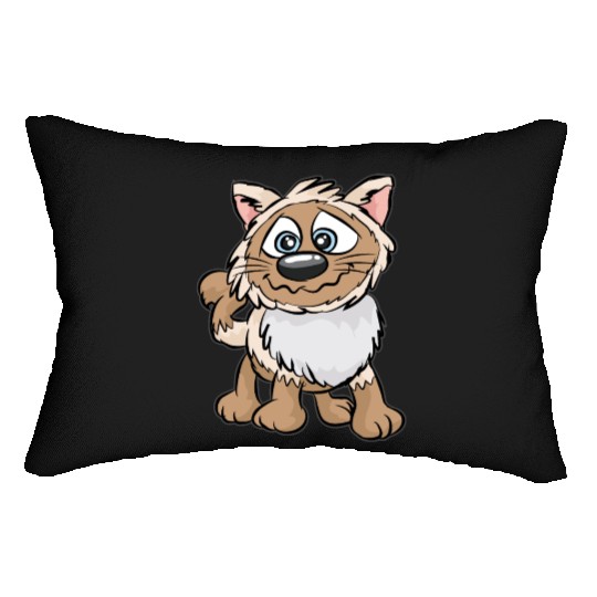 WEIRD CAT Crazy Mad funny Cartoon Comic Gift Lumbar Pillows