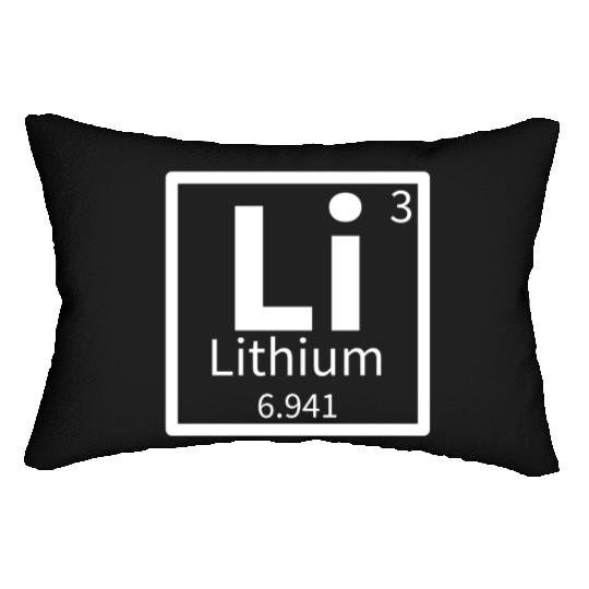 Lithium — Periodic Table Element 3 Lumbar Pillows