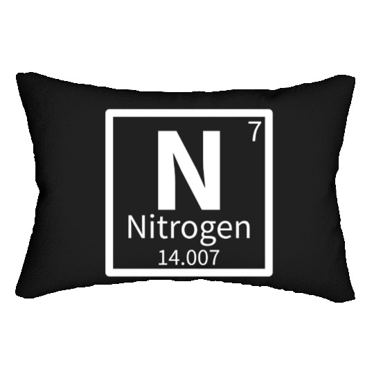 Nitrogen — Periodic Table Element 7 Lumbar Pillows