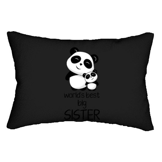 worlds best big sister Lumbar Pillows