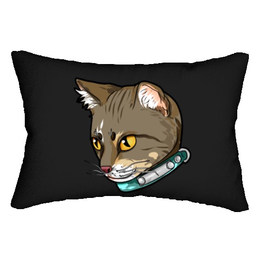 Brazilian Shorthair Cat Face Love Sweet cool funny Lumbar Pillows