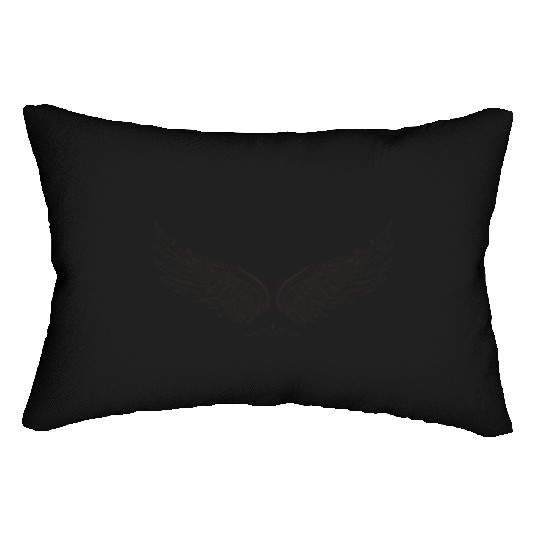 Vintage wings Lumbar Pillows