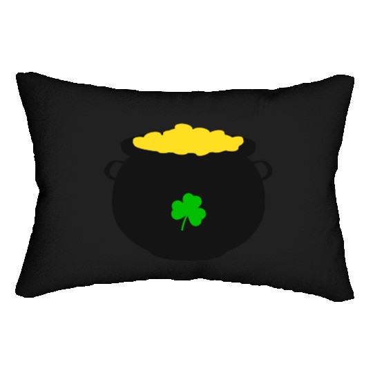Pot of Gold St Patricks Day Lumbar Pillows