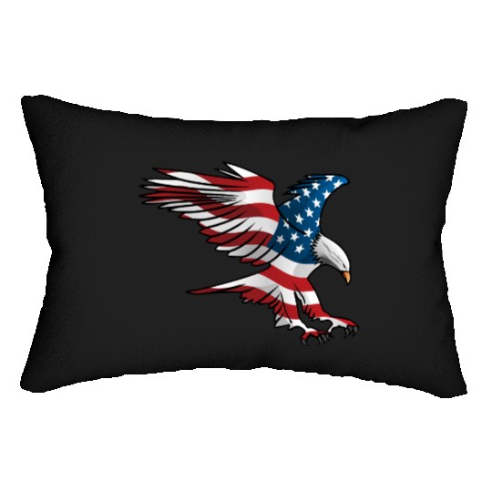 Patriotic American Eagle Lumbar Pillows