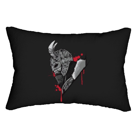 Viking Warrior | Raven Odin Valhalla Valknut Loki Lumbar Pillows