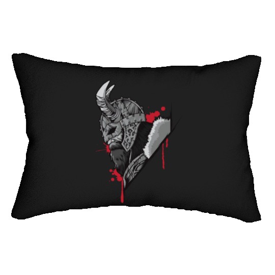 Viking Warrior | Raven Odin Valhalla Valknut Loki Lumbar Pillows