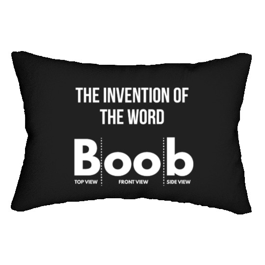 boobs boobies tits joke laugh funny sayings quote Lumbar Pillows