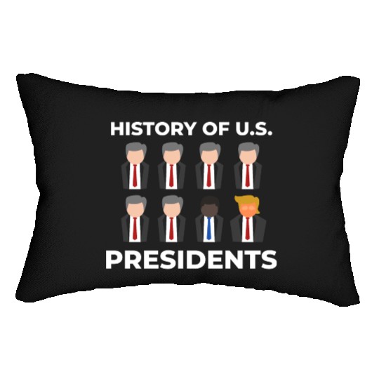 History Of US Presidents - Trump,Obama,Gift Lumbar Pillows